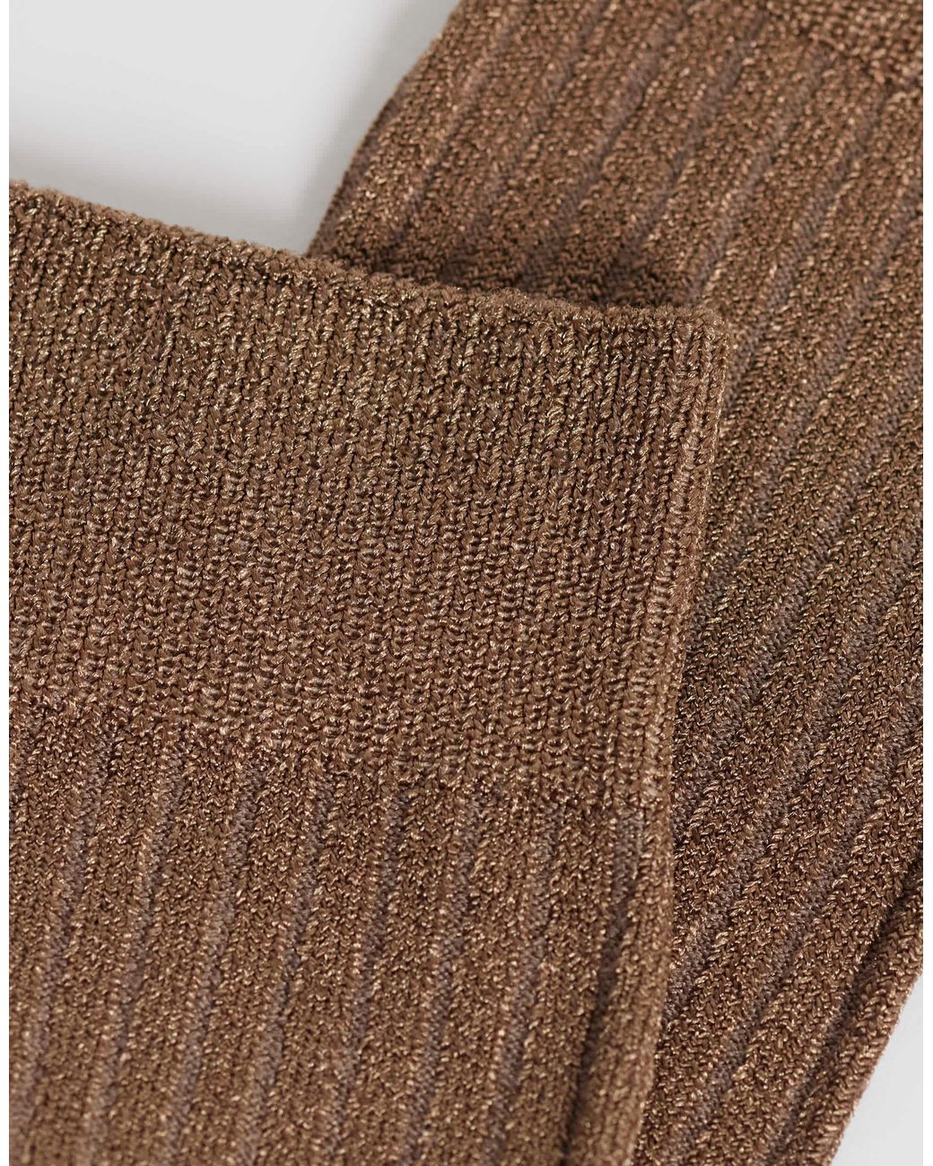 Vero Moda Brown Ribbed Socks