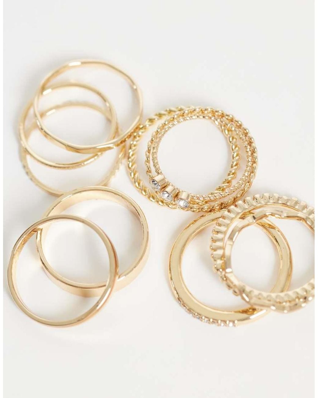 ASOS Gray Multi-pack Of Everyday Stacking Rings