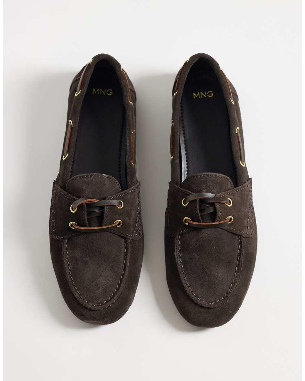 Mango Brown 100% Leather Boat Shoe