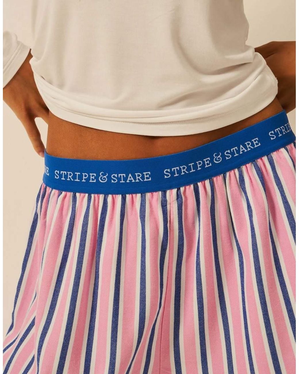 Stripe & Stare Red Pyjama Shorts