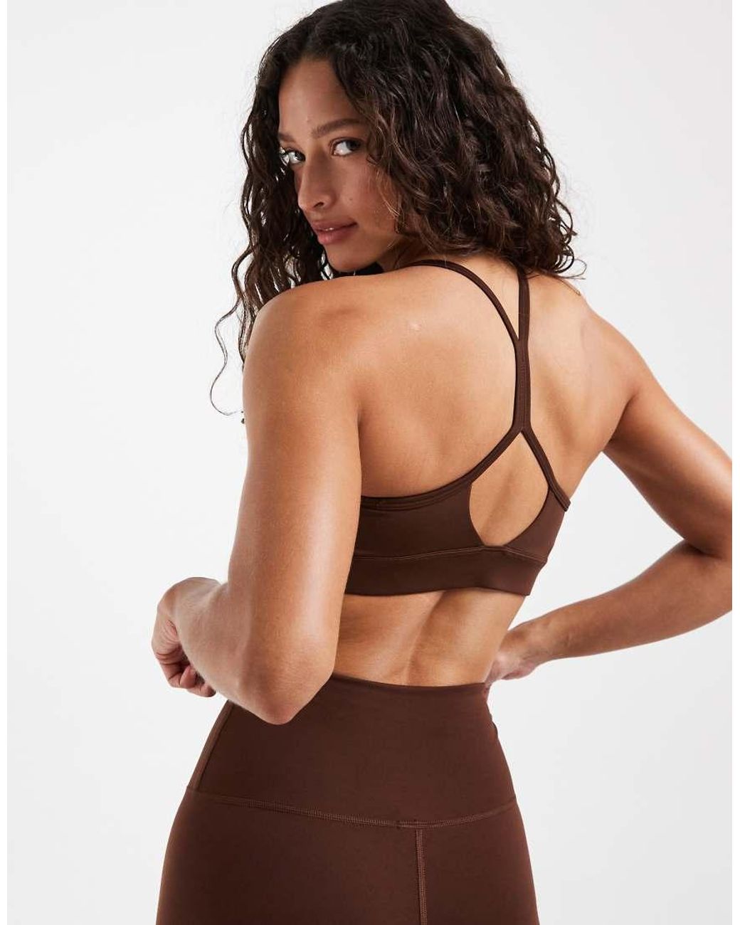New Balance Brown Essential Yoga Sports Bra