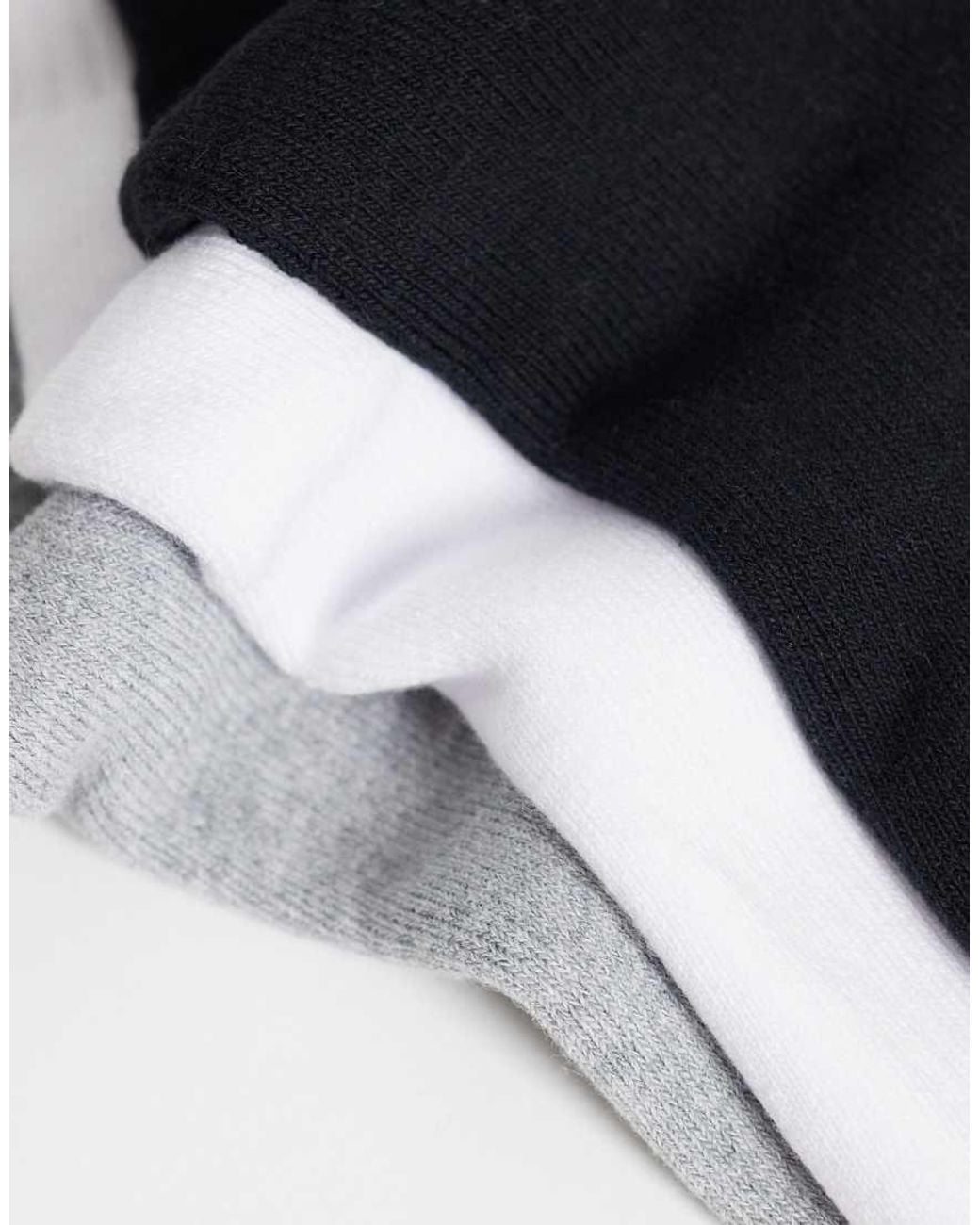 Cotton On White 3 Pack Essential Crew Socks-multi for men