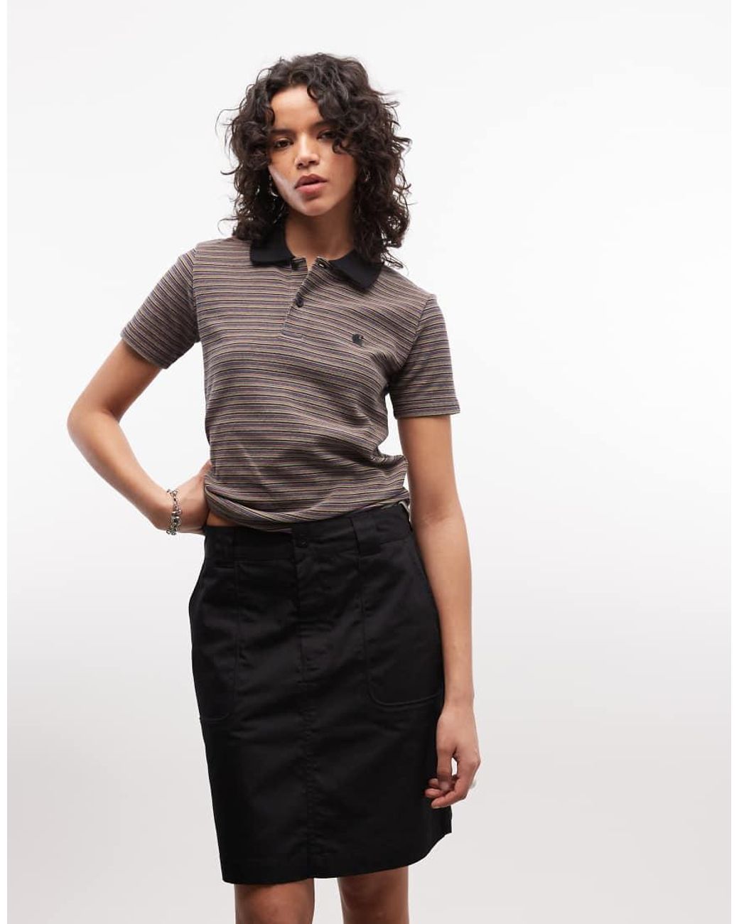 Carhartt Black Postal Mini Skirt