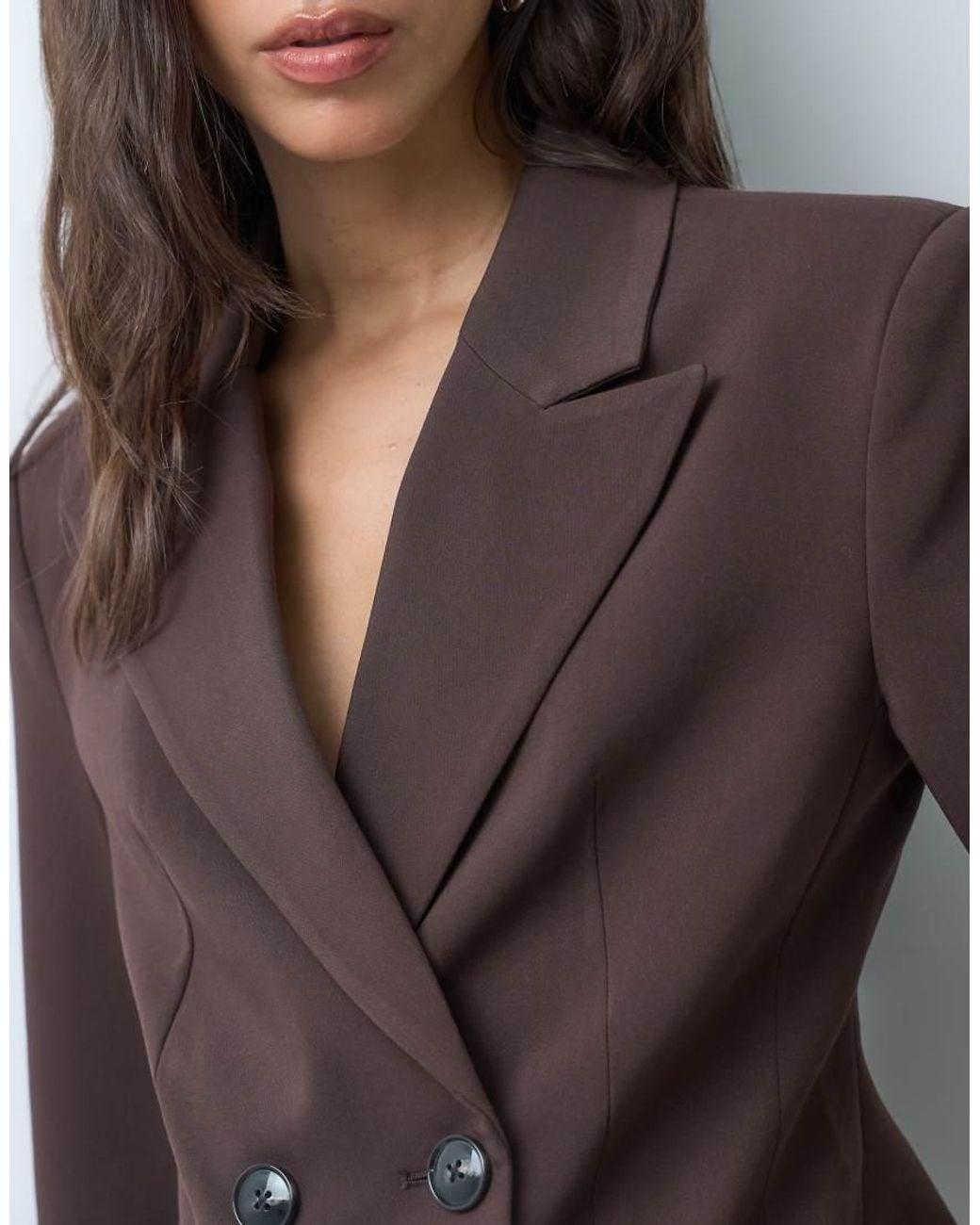 Vero Moda Blue Double Breasted Tailored Blazer