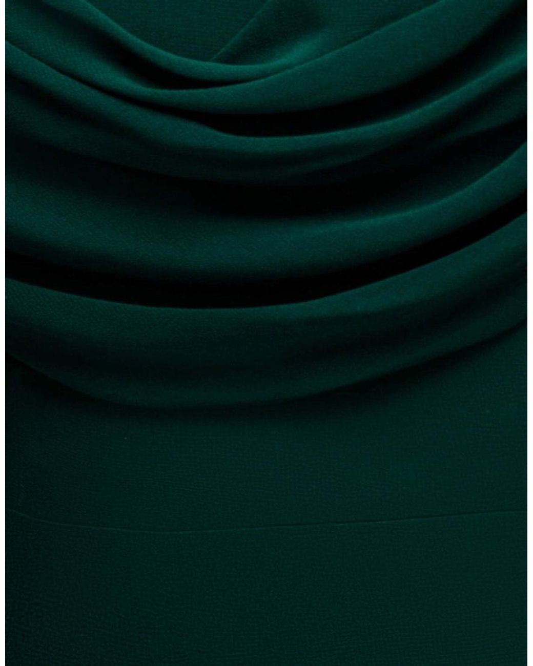 Goddiva Green Chiffon Bardot Cowl Neck Maxi Dress