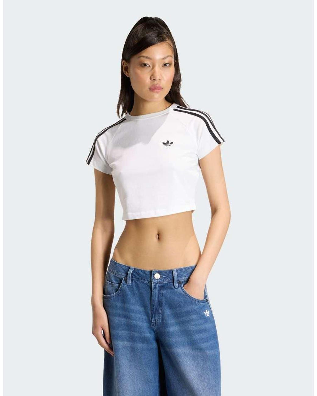 Adidas Originals Blue Sst Baby Tee