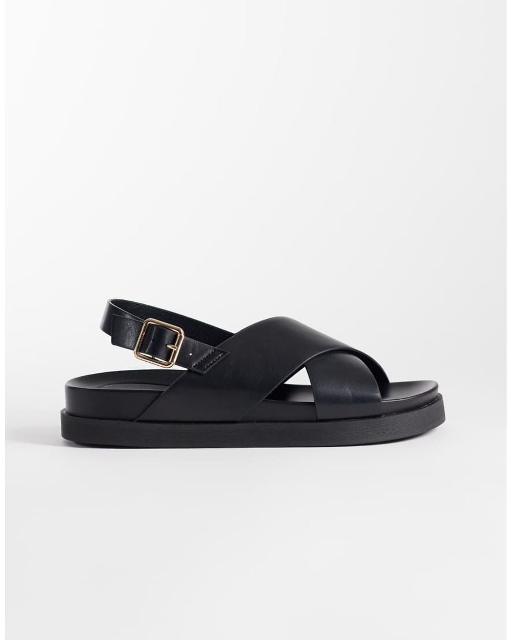 ONLY Black Cross Front Sandals