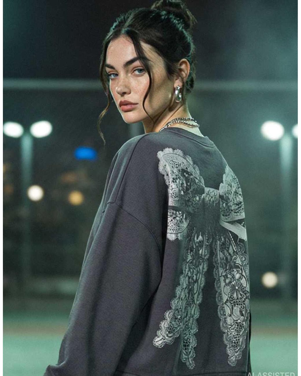 HYPEDROP Gray Long Sleeved Sweatshirt