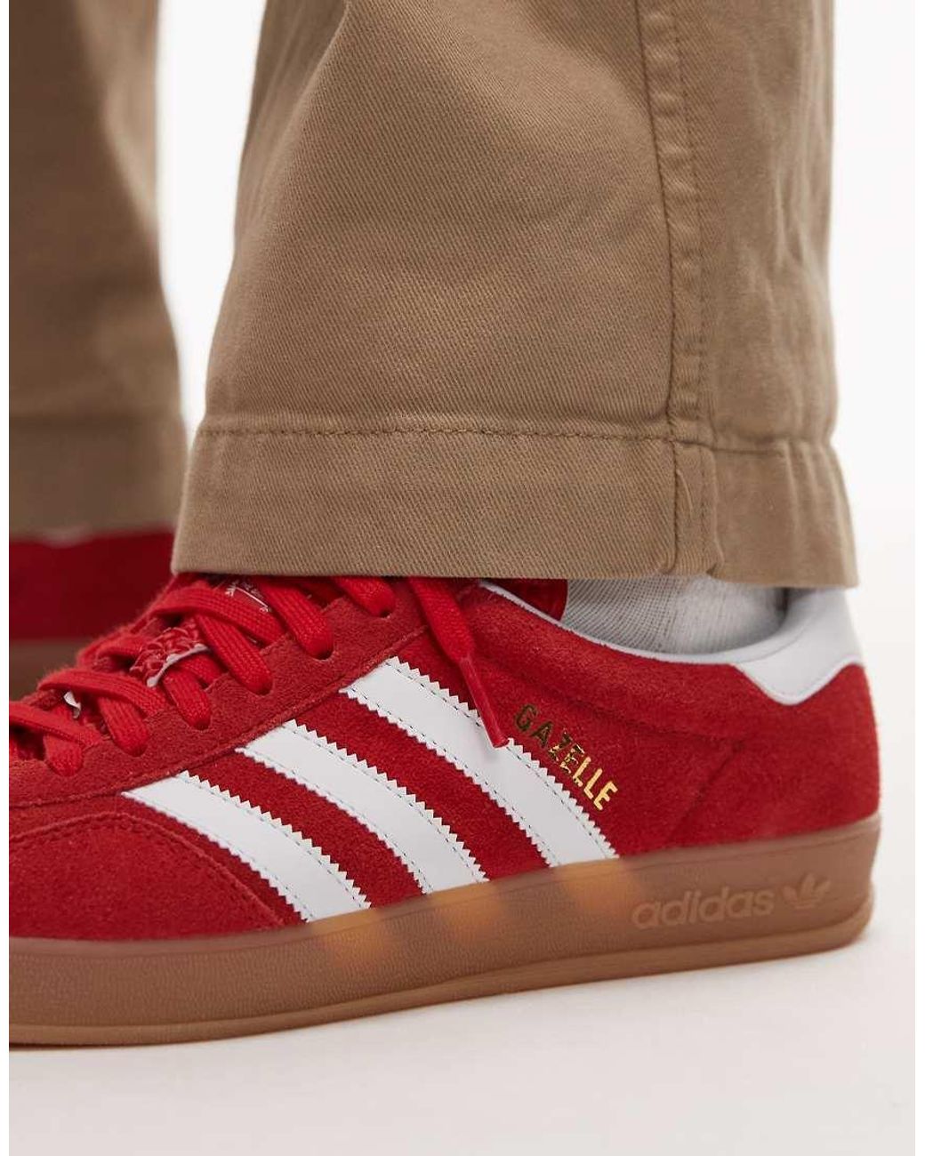 Adidas Originals White Gazelle Indoor Sneakers