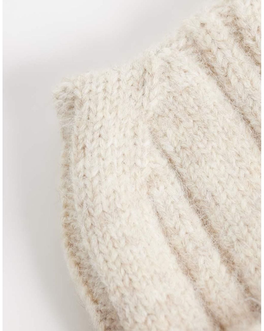 Collusion Natural Fluffy Ear Beanie