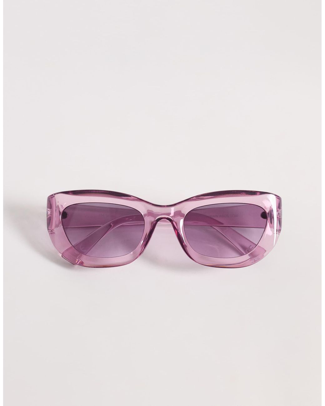 ASOS Pink Angled Sunglasses for men