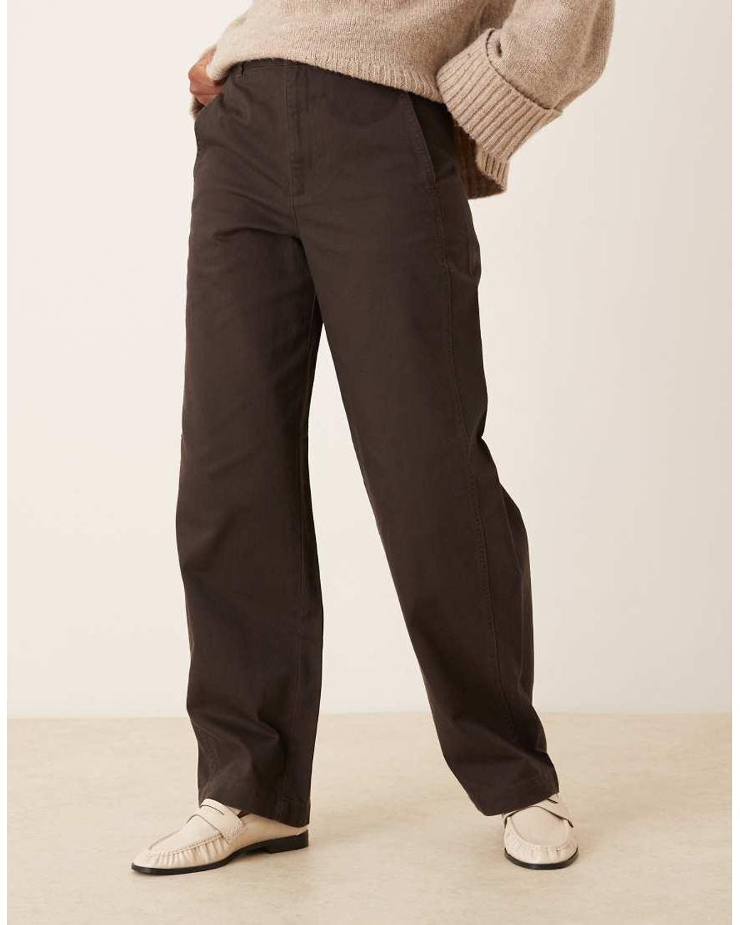Jdy Natural Barrel Trousers