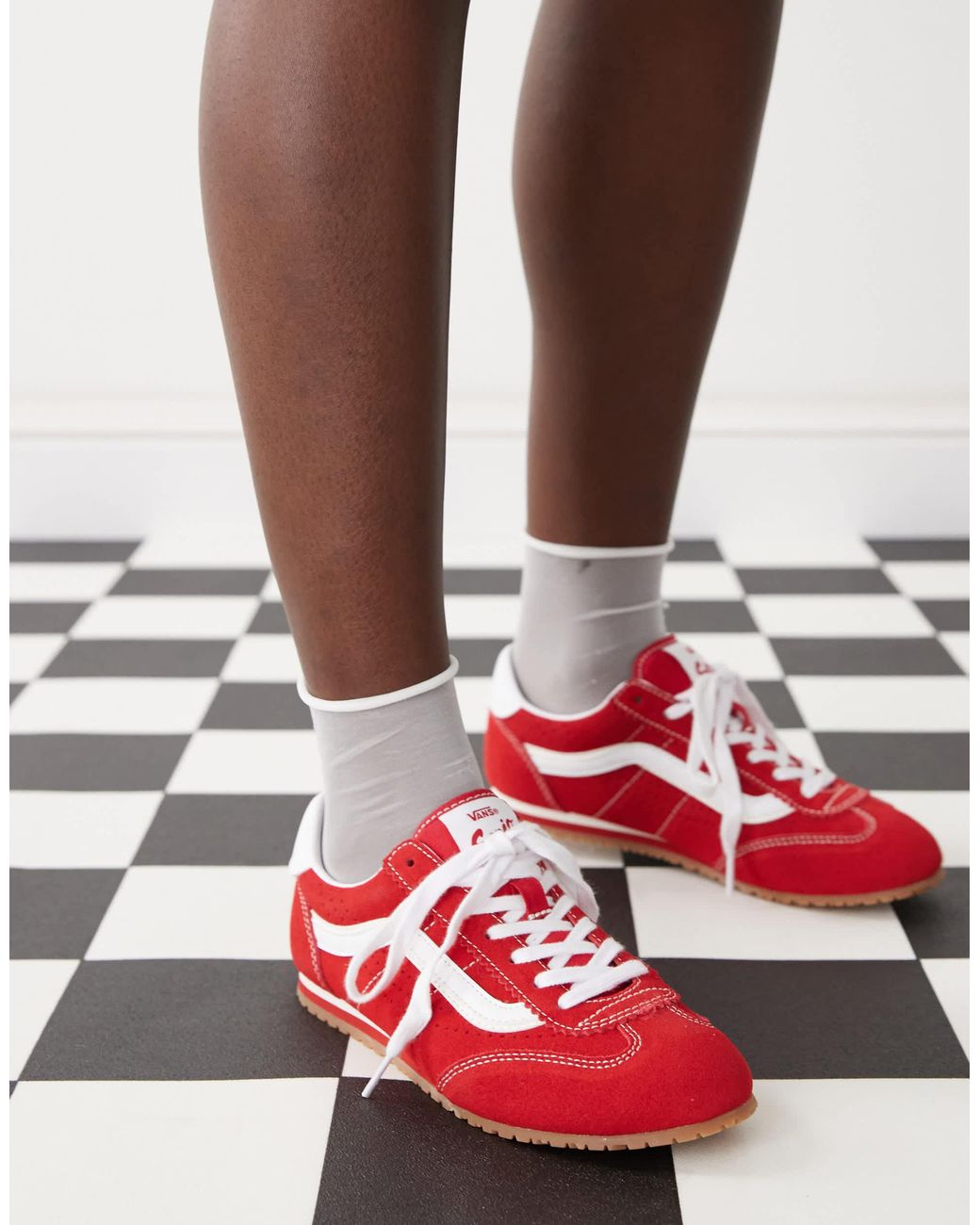 Vans White Super Lowpro Sneakers