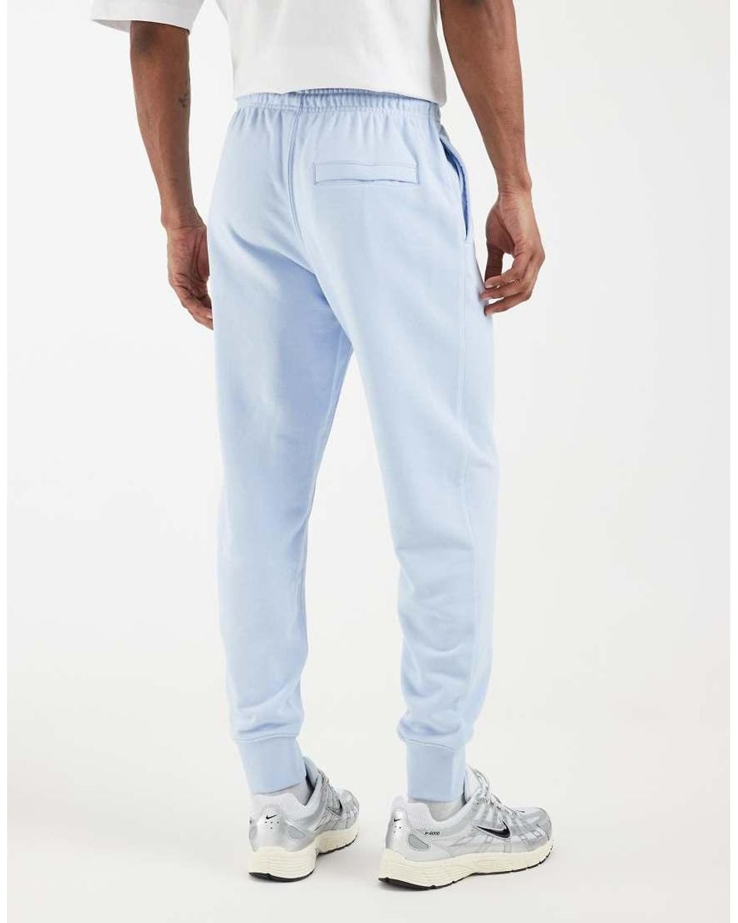 Nike White Club French Terry Cuffed jogger for men