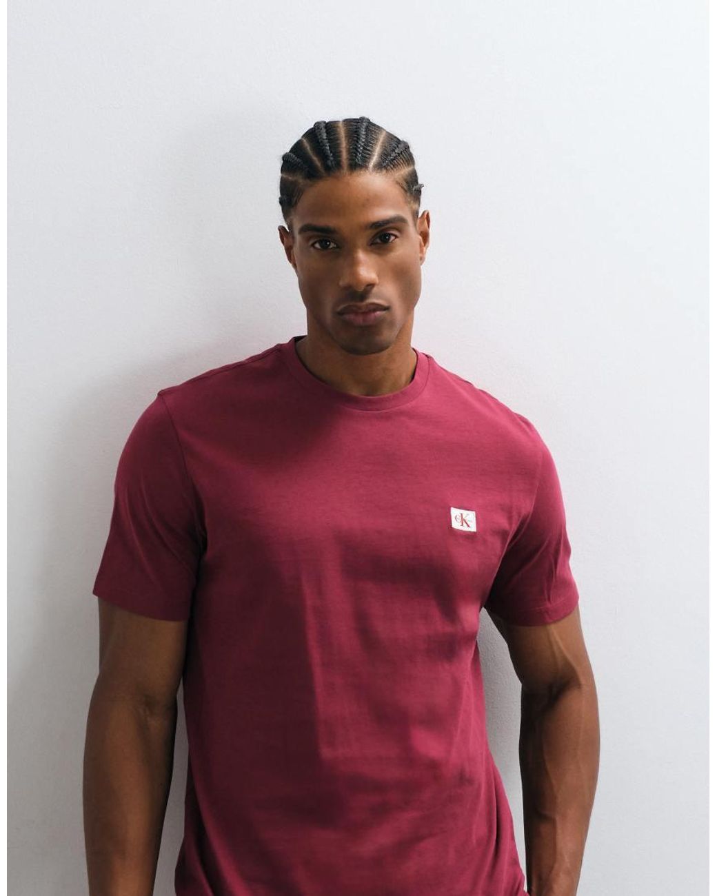 Calvin Klein Red Woven Label T-Shirt for men
