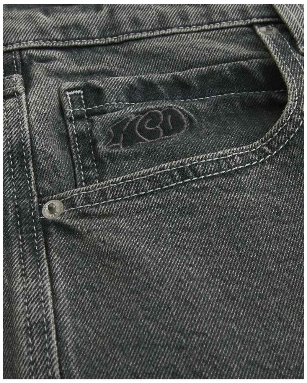 Hollister Gray Low-Rise Drawstring Waist Baggy Jeans for men