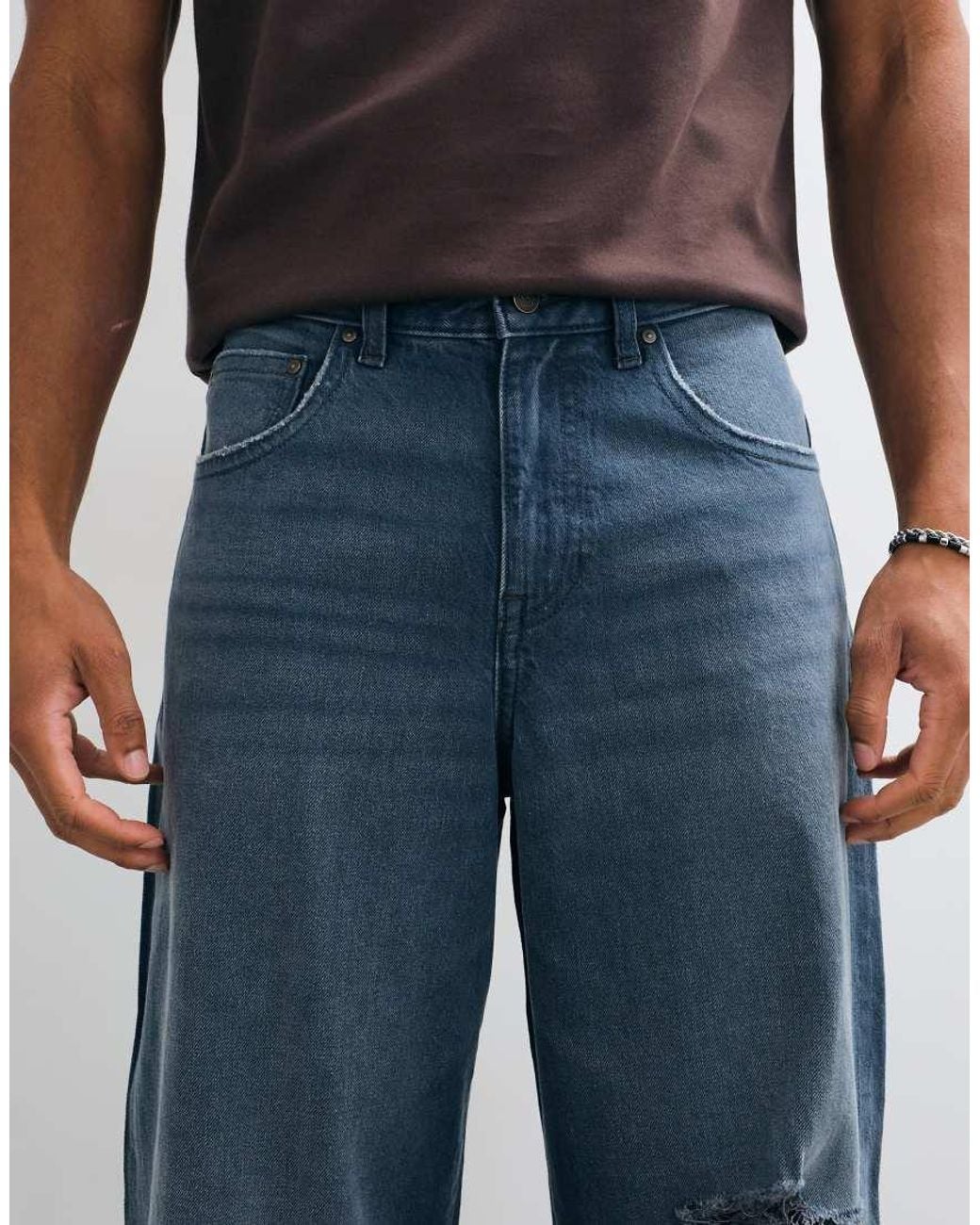 ASOS Blue baggy Jeans for men
