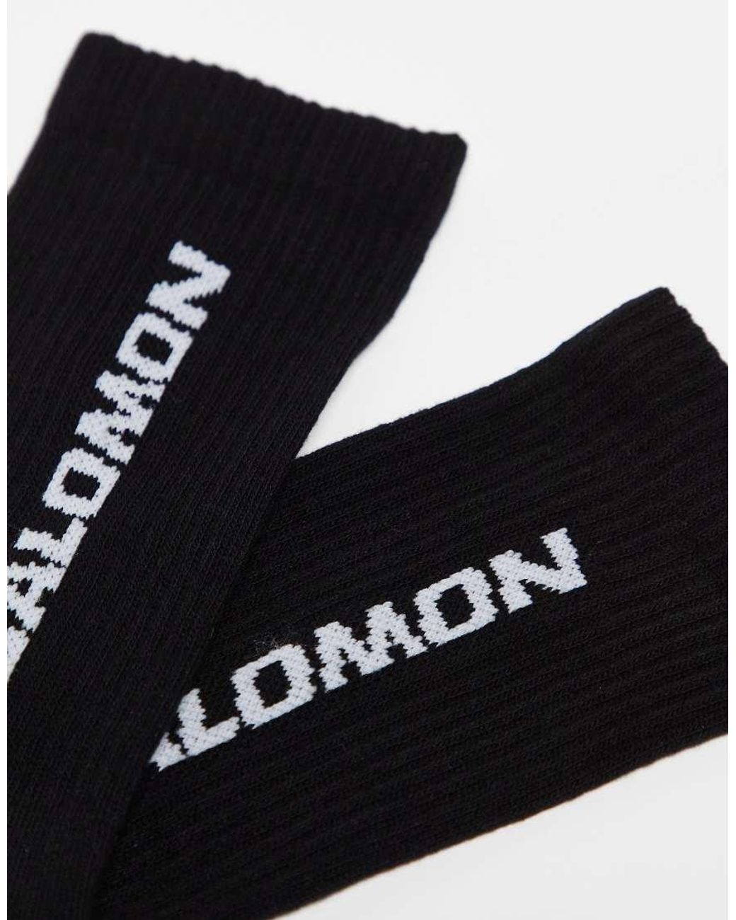Salomon Black 3 Pack Of Everyday Crew Socks