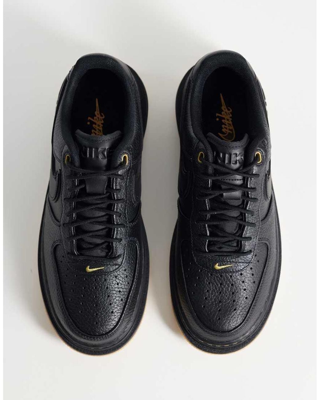 Nike Blue Air Force 1 Luxe Trainers With Chunky Gum Sole for men