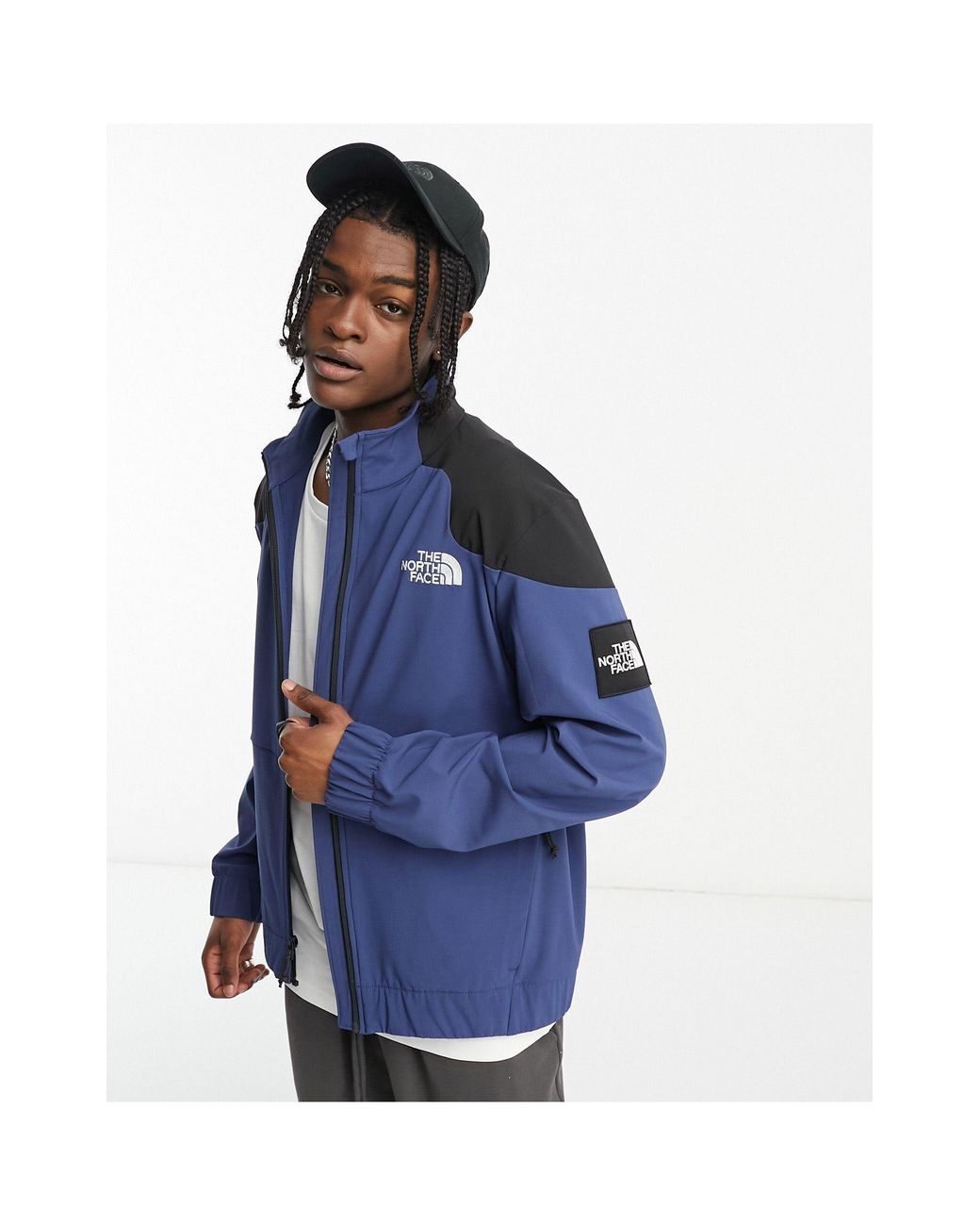 The North Face Nse Carduelis Zip Up Softshell Track Jacket in Blue for Men  | Lyst Australia
