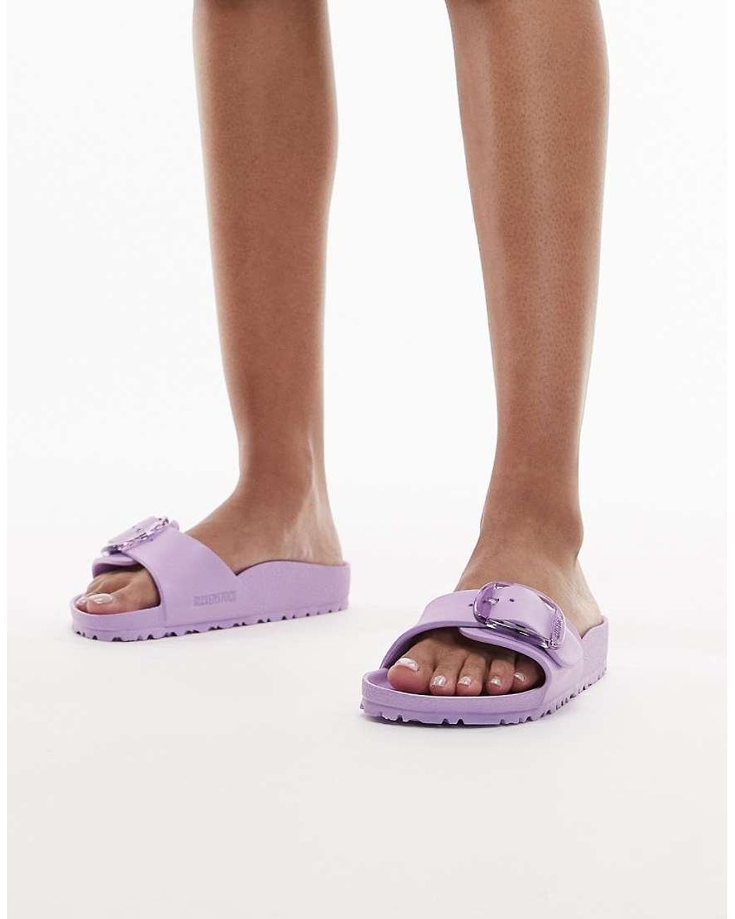 Birkenstock Purple Madrid Big Buckle Eva Sandals