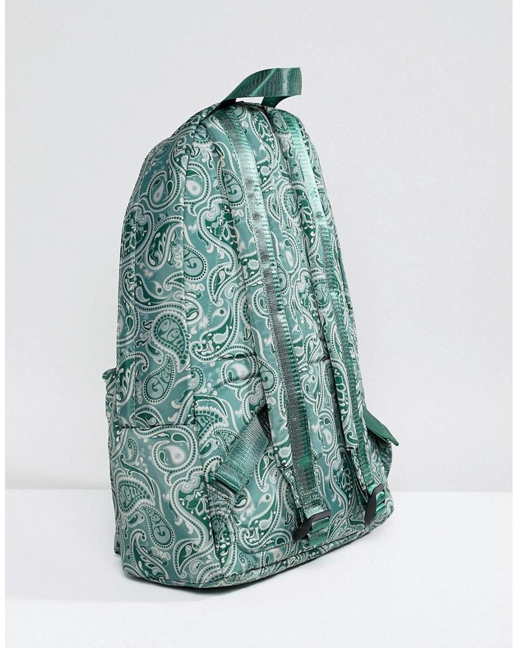 Pretty Green All Over Paisley Print Backpack In Green for Men | Lyst