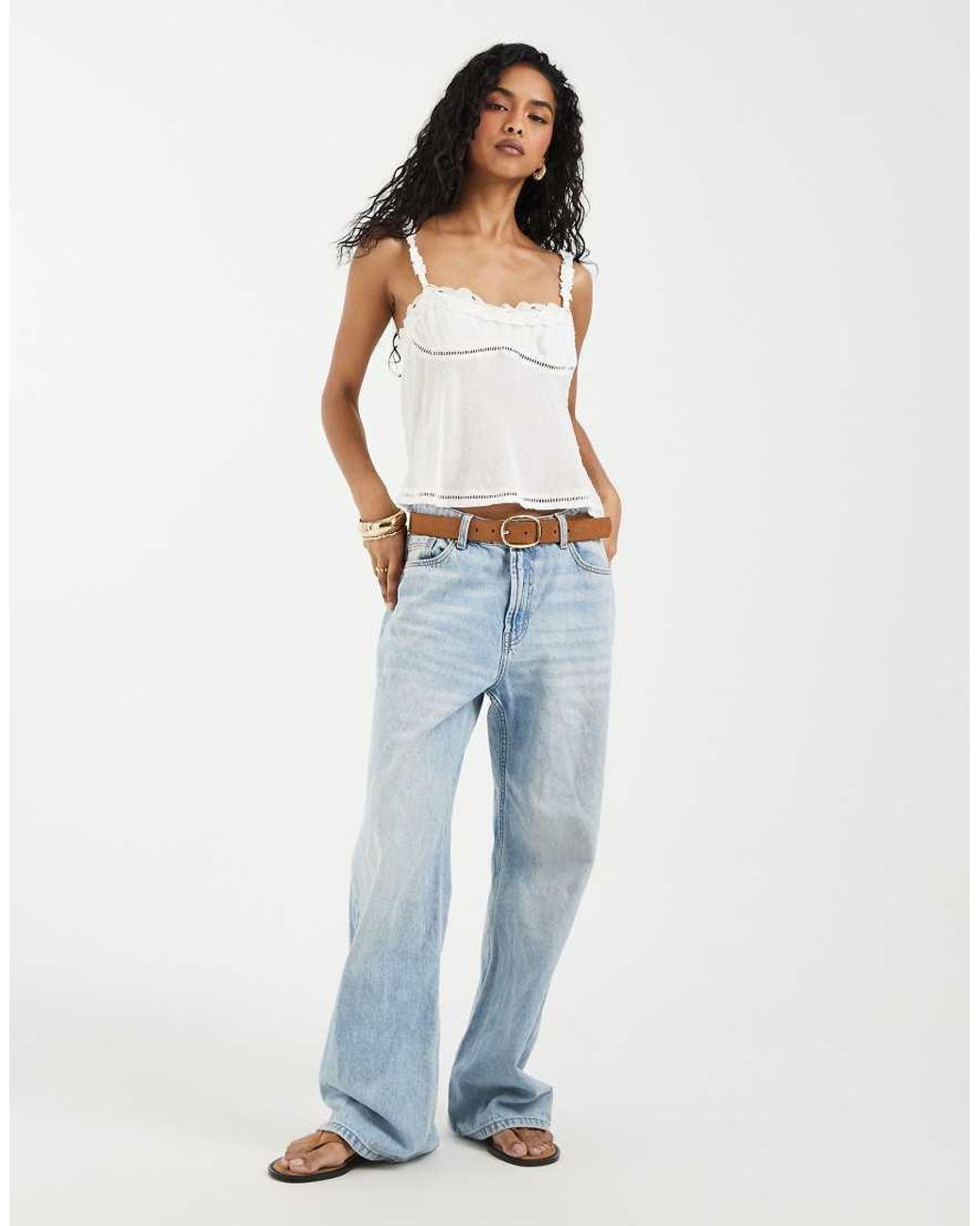 Free People White Little Love Tank Top