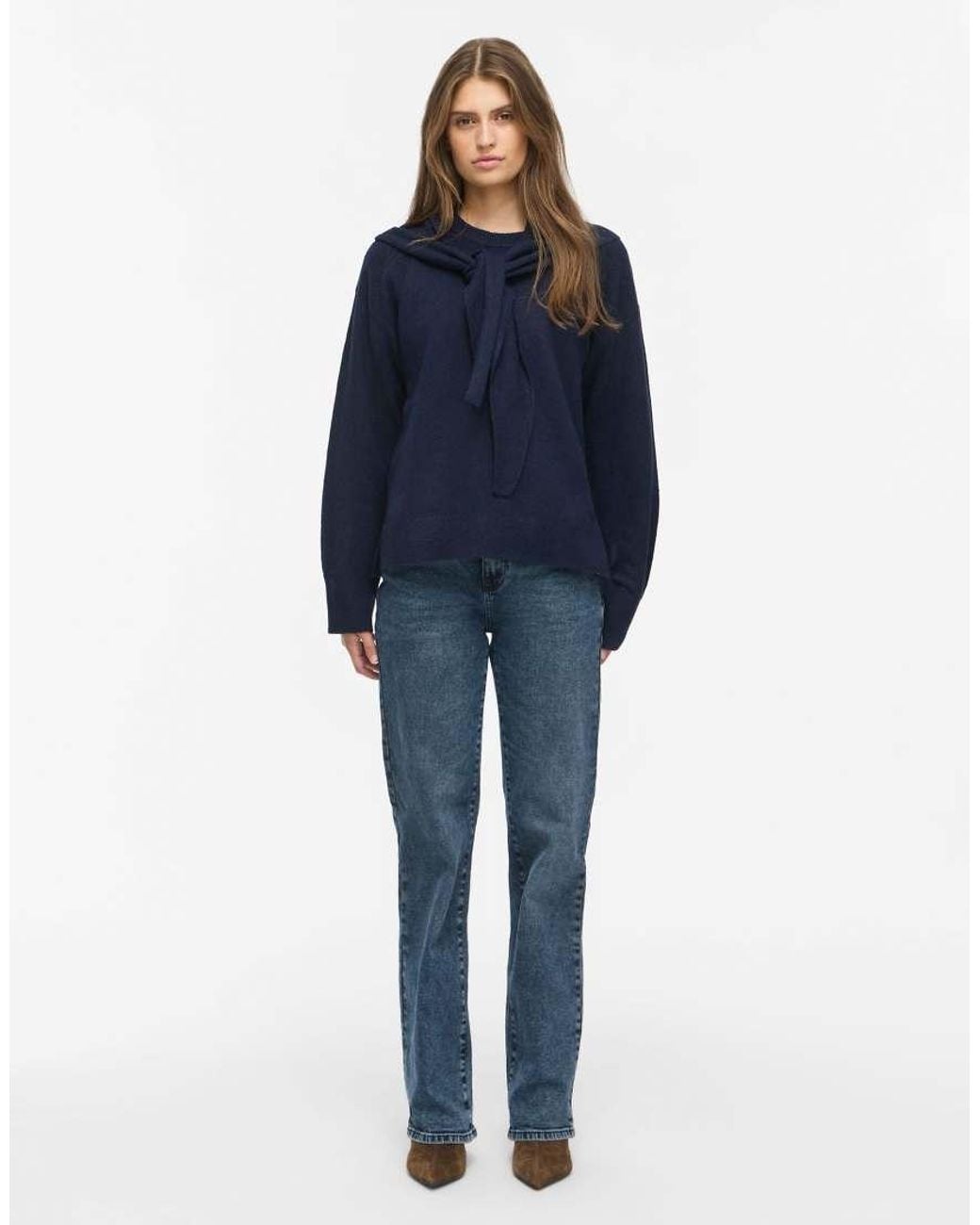 Noisy May Blue Knitted Jumper
