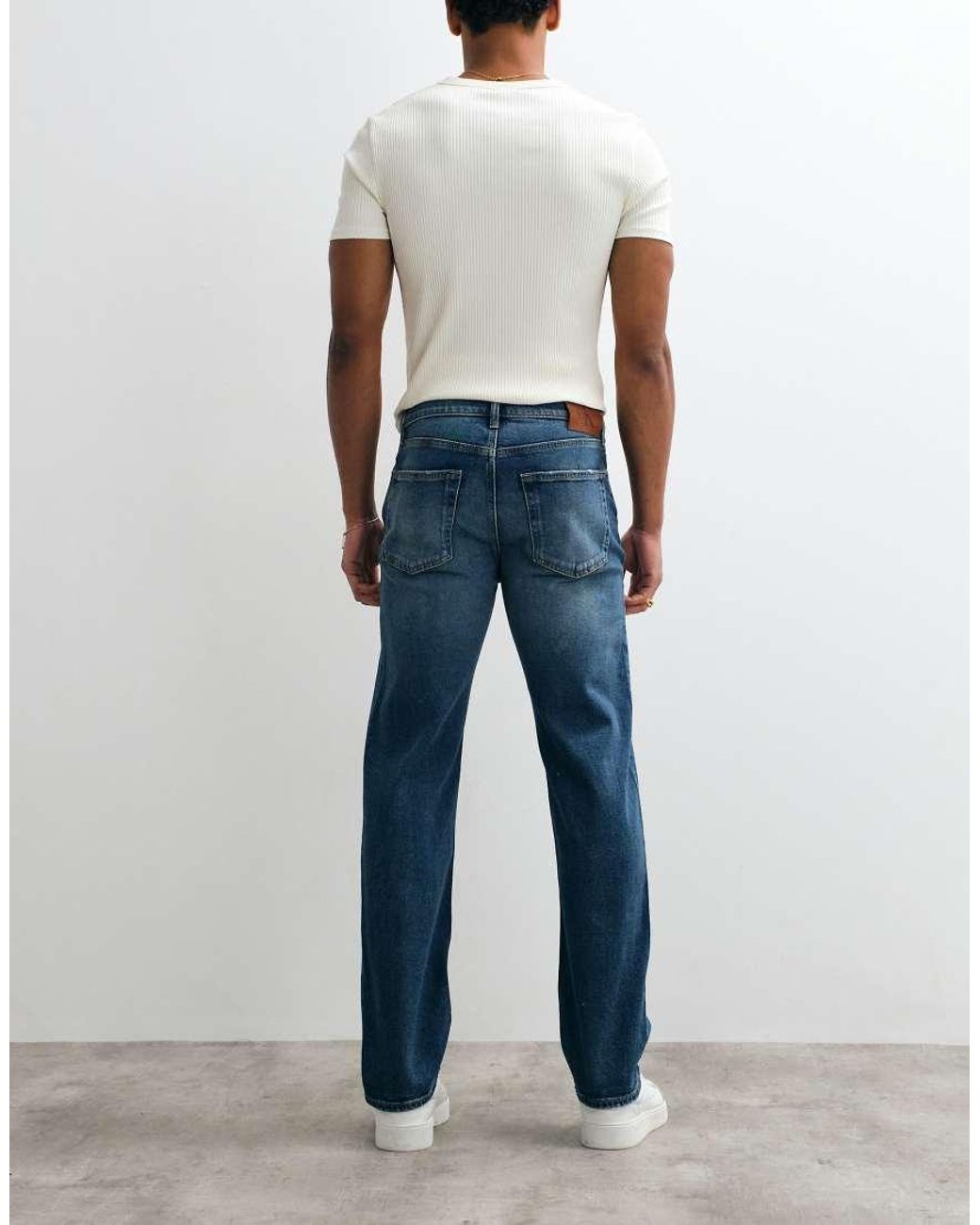 Calvin Klein Blue Standard Straight Leg Jeans for men