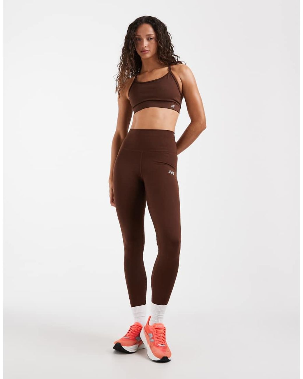 New Balance Brown Essential Yoga Sports Bra