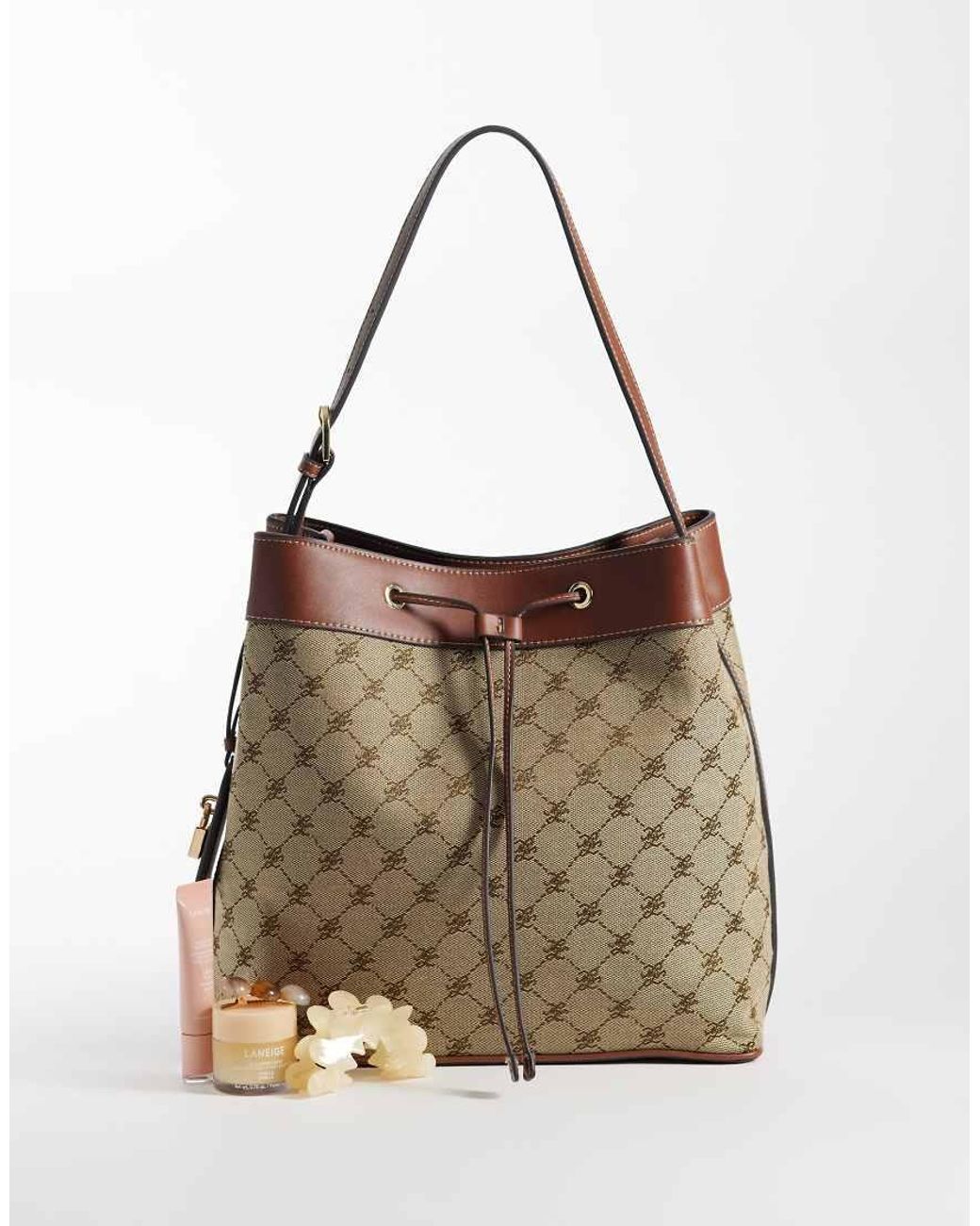 Mango Buckettas Met Monogram in het Brown