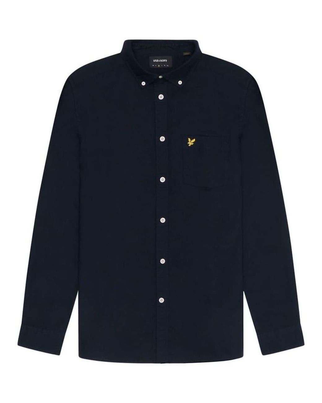 Lyle & Scott Blue Ls Woven Shirts Plain Oxford Shirt for men