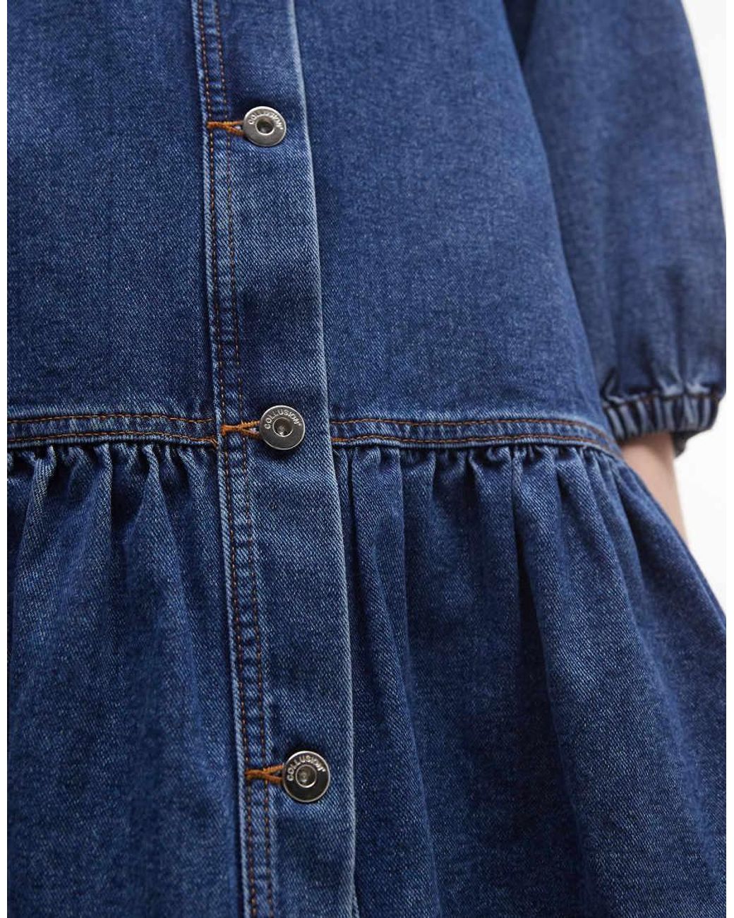 Collusion Blue Shirt Dress