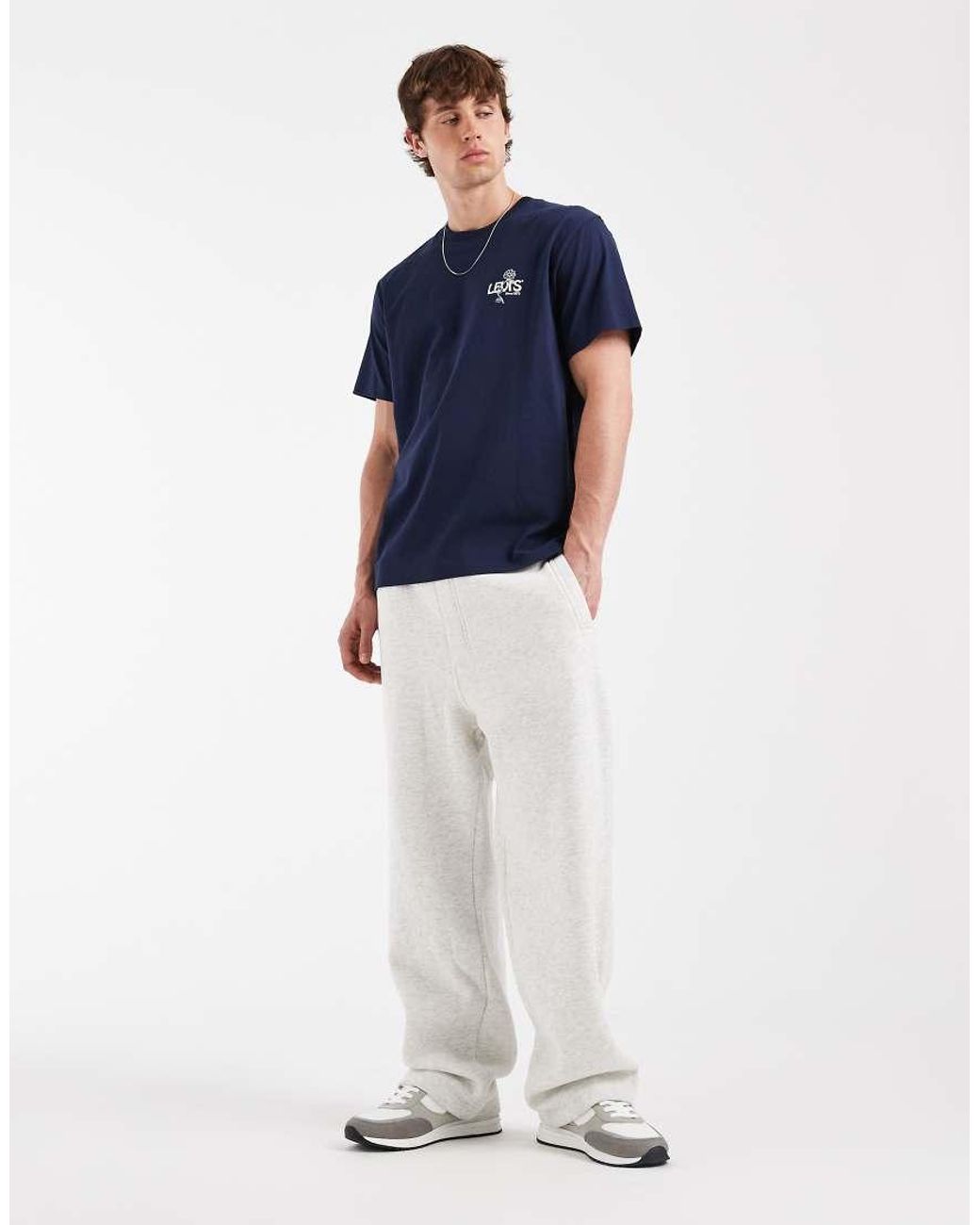 Levi's Blue Relaxed Back Graphic Print T-shirt for men