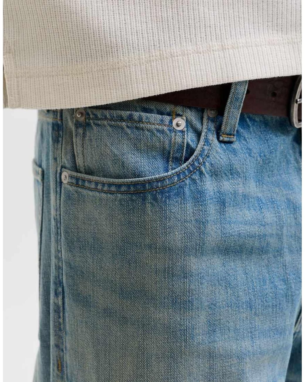 Jack & Jones Blue Alex High Rise Barrel Fit Jeans for men