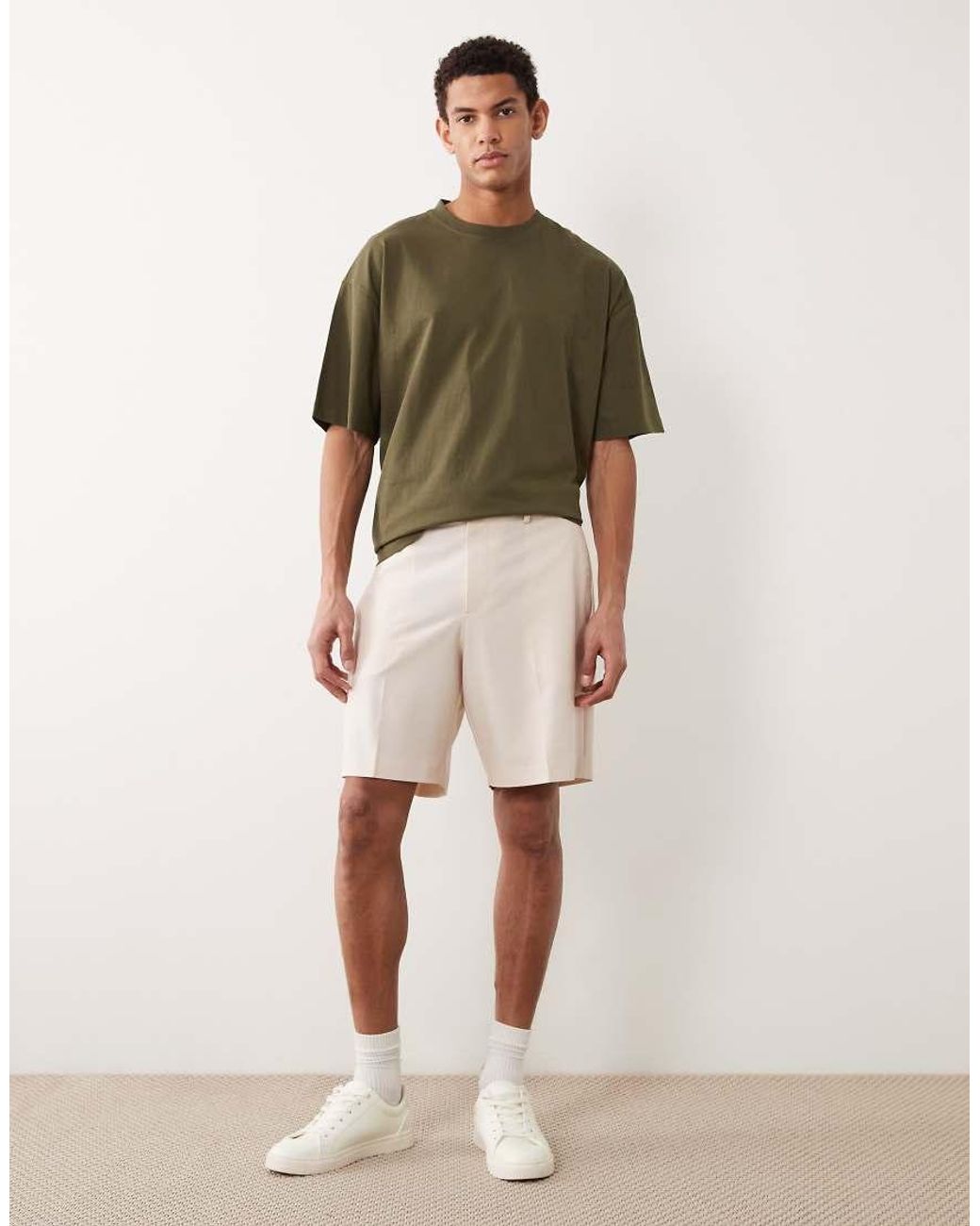 ASOS Green Tailored Regular Shorts for men