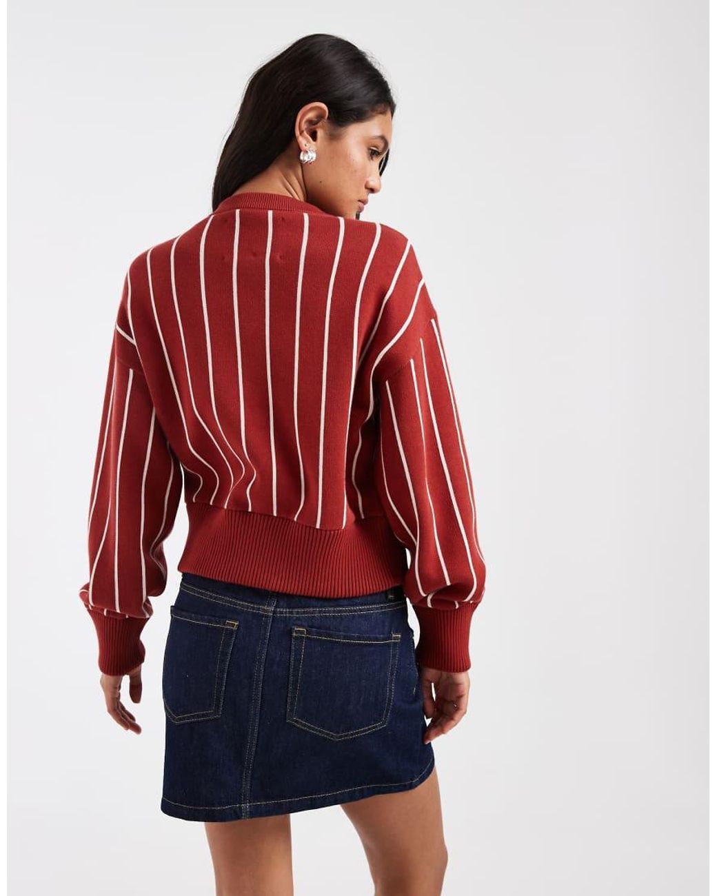 Gant Red Varsity Logo Button Up Cardigan