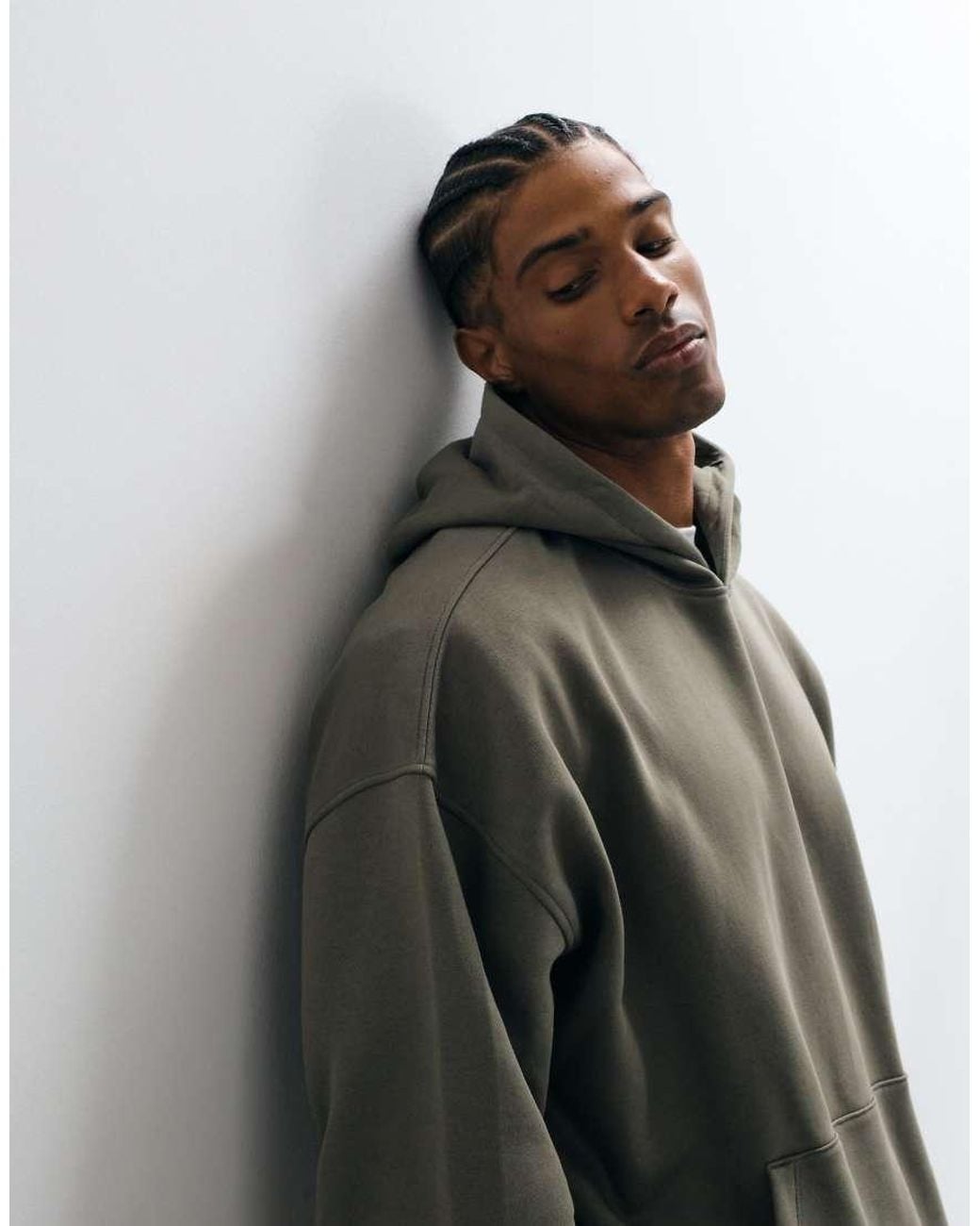 ASOS Gray Essentials Extreme Oversized Hoodie for men