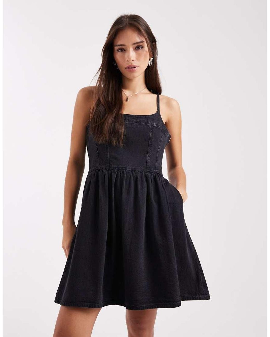 Levi's Black Denim Mini Dress