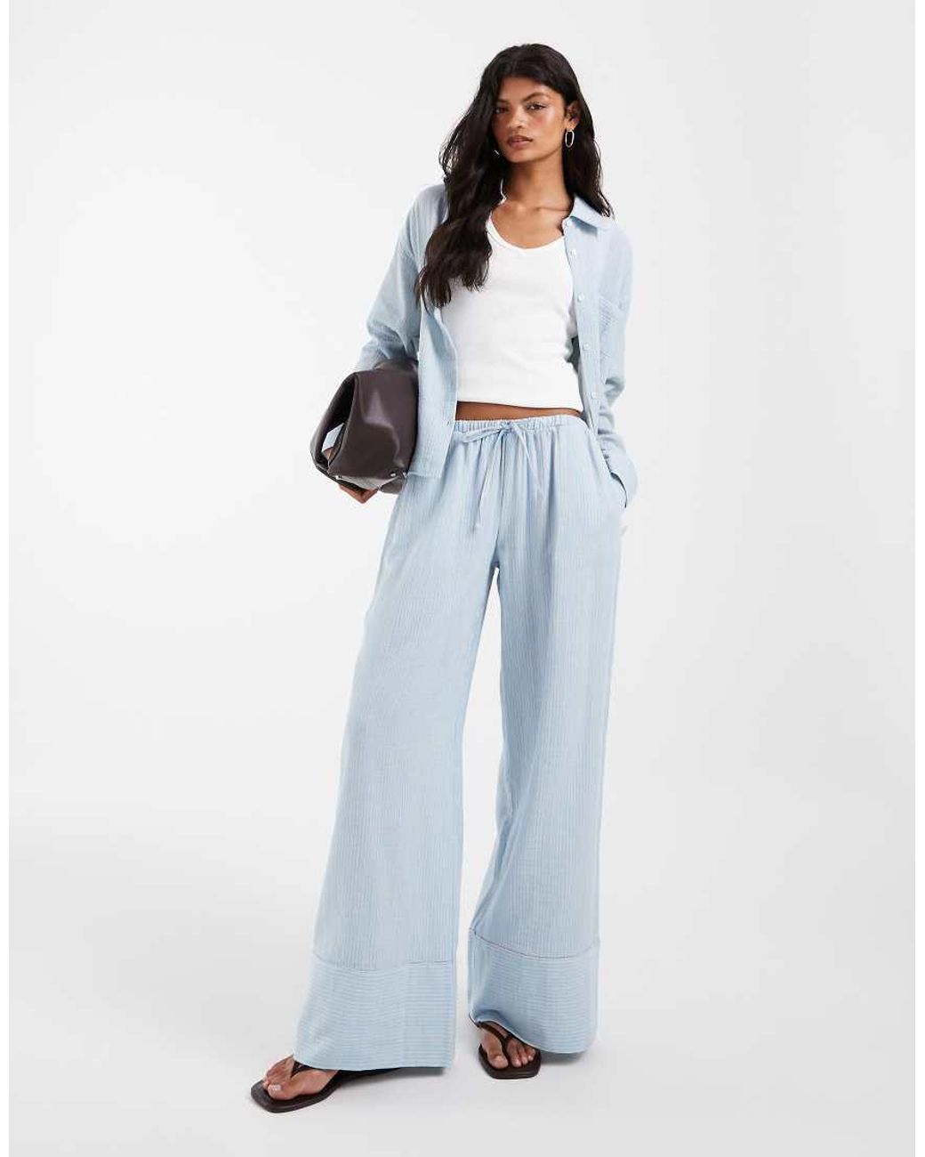 ASOS White Oversized Shirt Co-ord