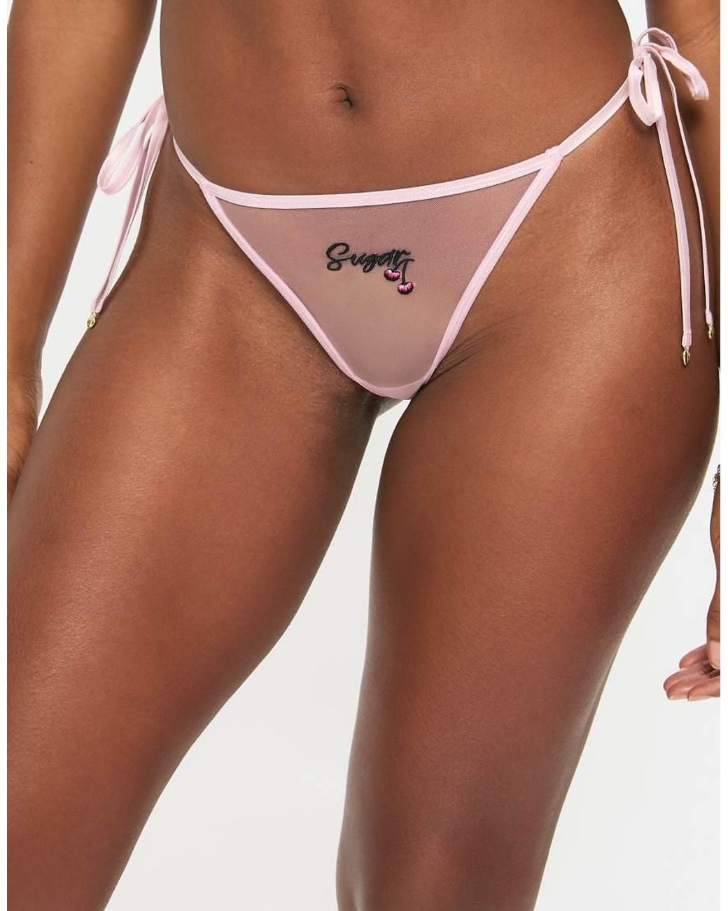 Ann Summers Pink Sugar & Spice Tie Side G-Strings
