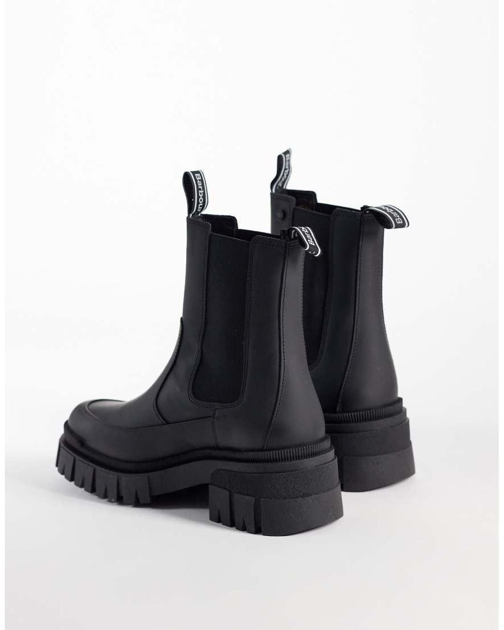 Barbour Blue Sofie Chunky Chelsea Boots