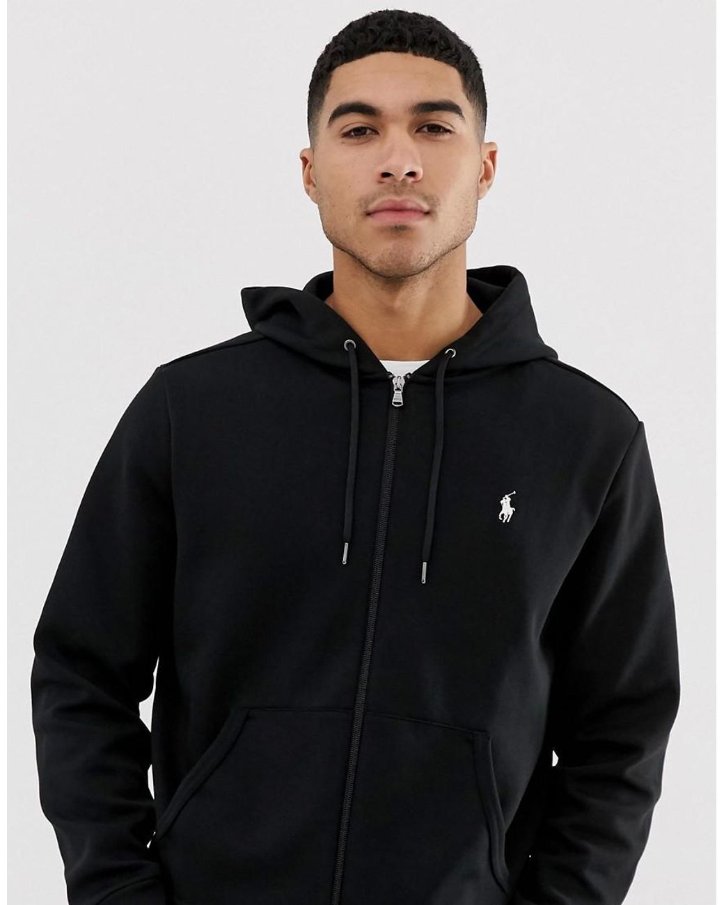 polo under hoodie