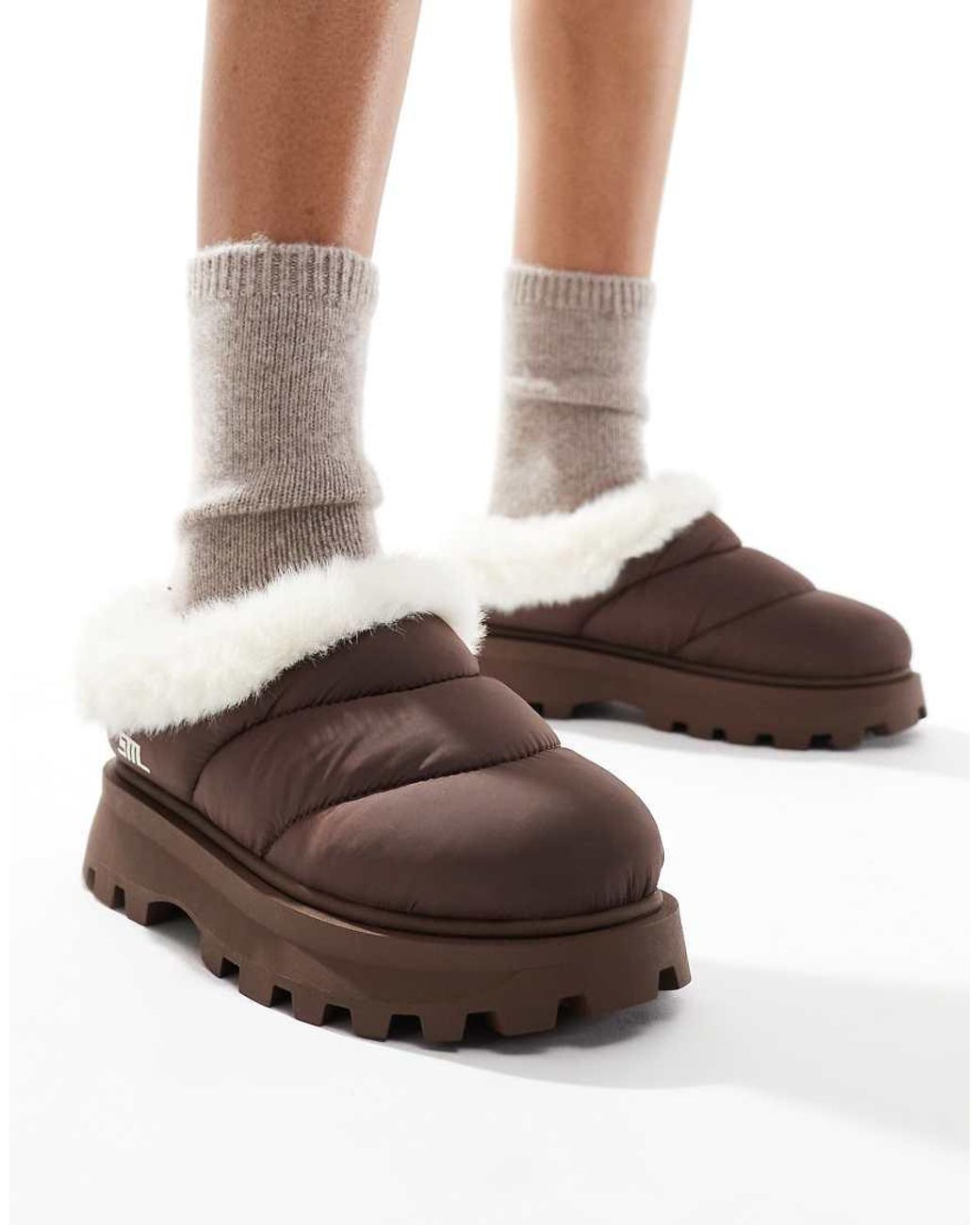 Steve madden faux fur slippers hotsell