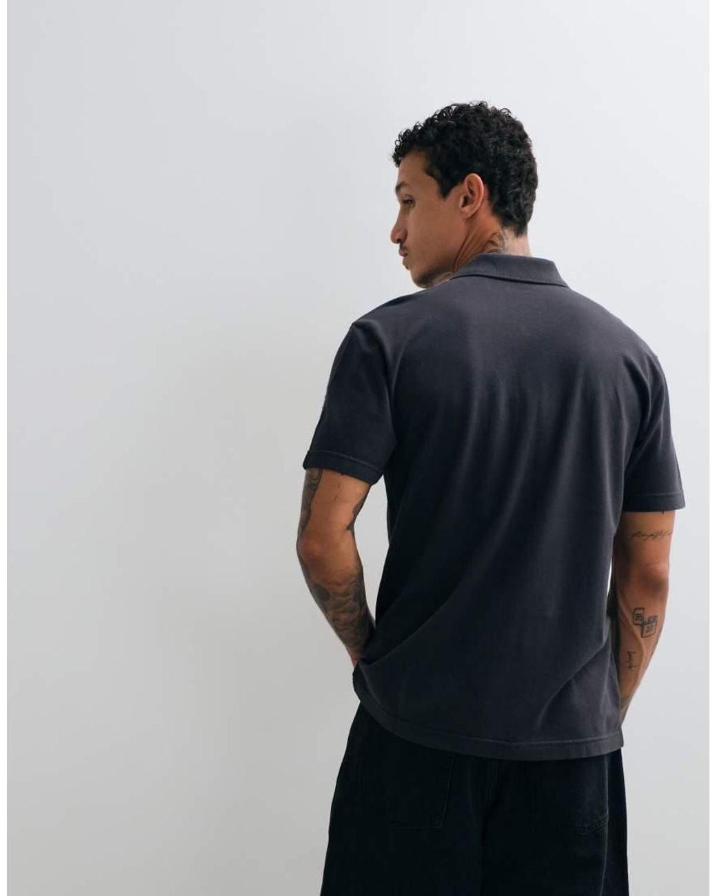 Hollister Blue Short Sleeve Polo for men