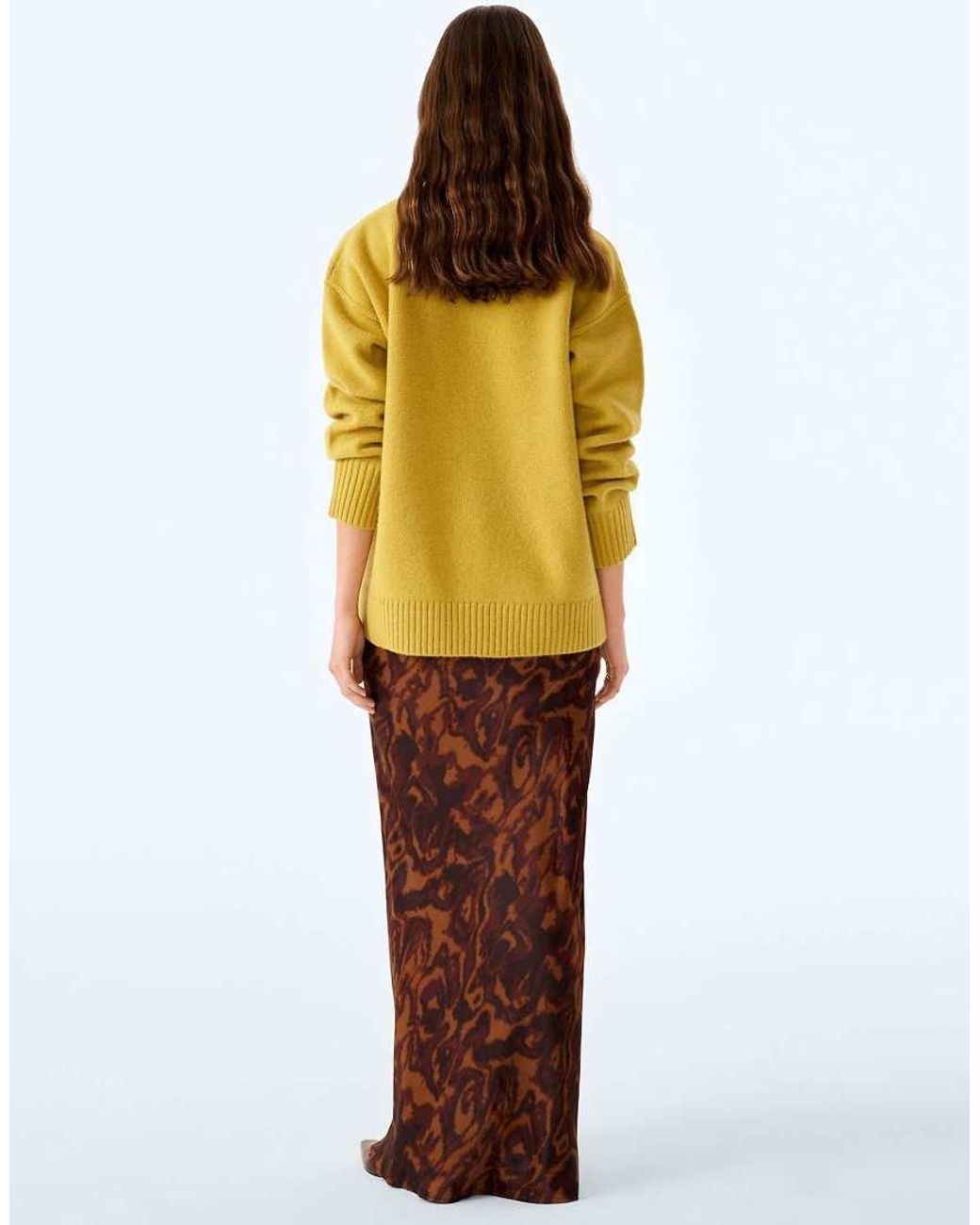 OMNES Yellow Monty Maxi Slip Skirt