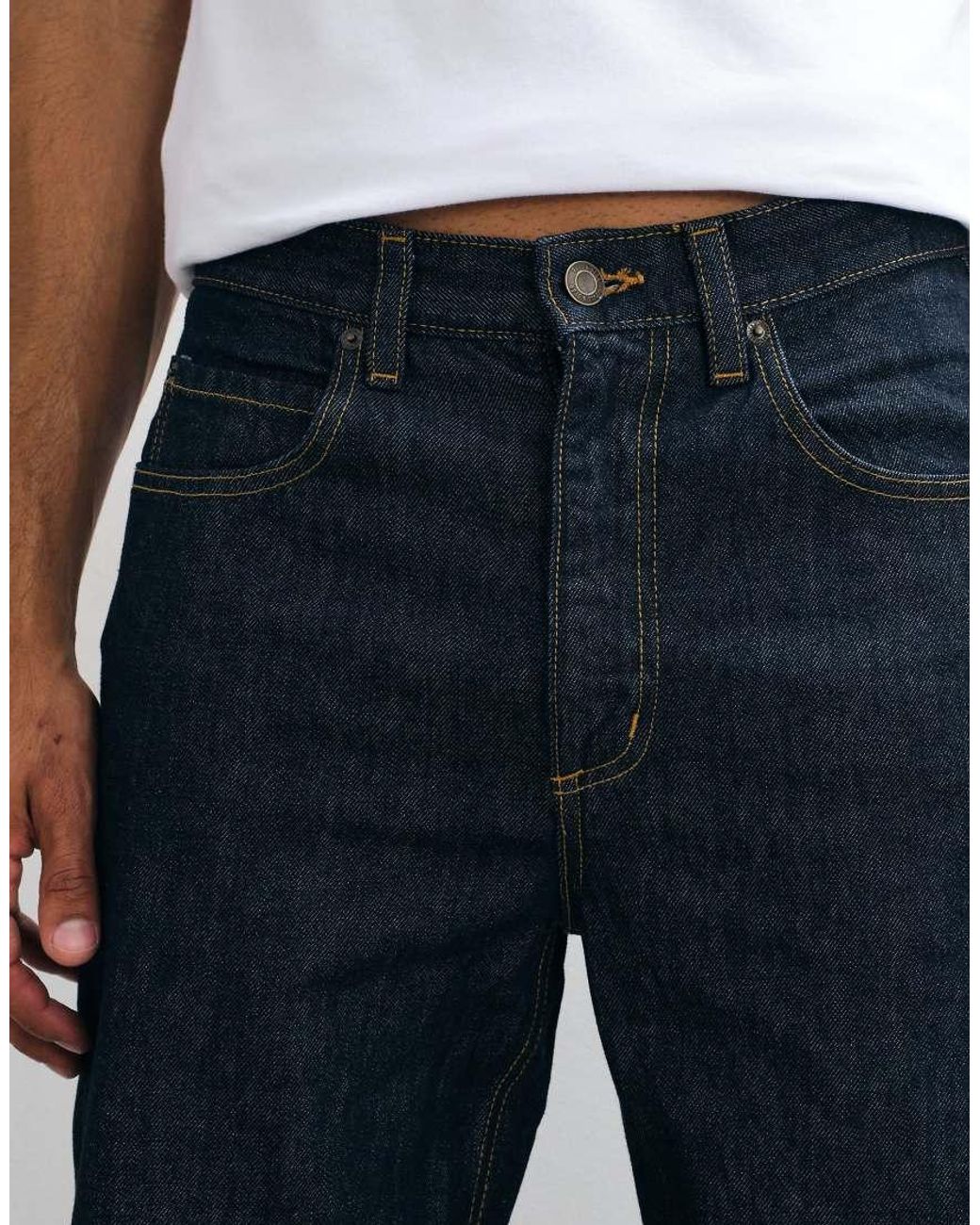 Pull&Bear White baggy Jeans for men