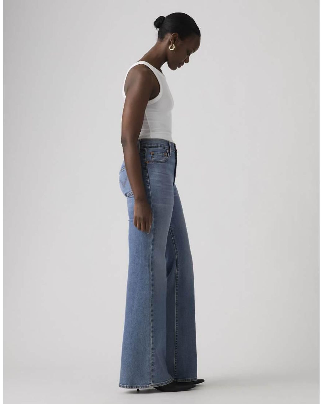 Levi's Blue Ribcage Bell Jeans