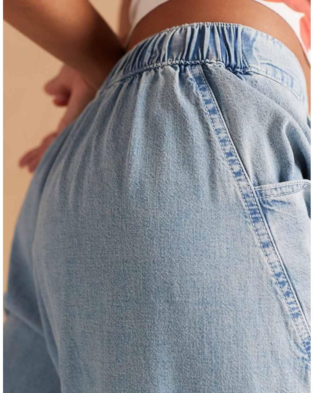 ASOS Blue Soft Harem Jeans