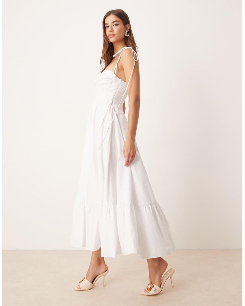 Glamorous Natural Strappy Maxi Dress